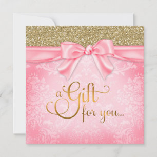 311 Pink Faux Glitter Gift Certificate