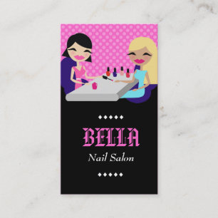 311 PINK NAIL SALON / ZEBRA FASHIONISTA 04 BUSINESS CARD