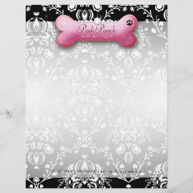 311-Posh Pooch | Pitch Bark Letterhead (Front)