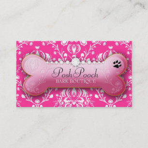 311-Posh Pooch   Playful Pink Business Card