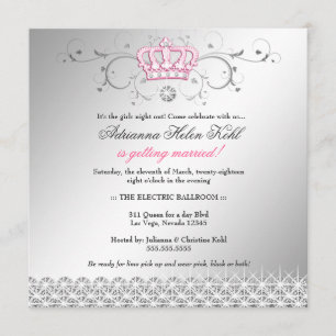 311-Queen for a Day Faux Silver Invitation
