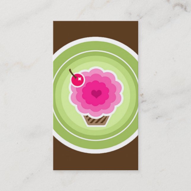 311 RAINBOW CUPCAKE BUSINESS CARD (Front)