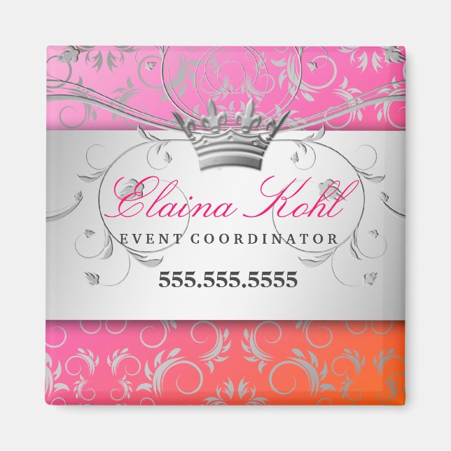 311-Silver Divine | Dreamsicle Business Magnet (Front)