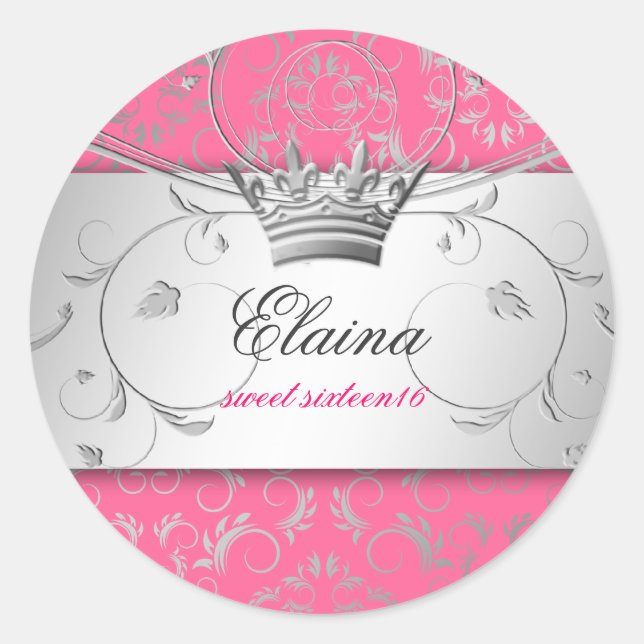 311-Silver Divine | Luscious Pink Sticker (Front)