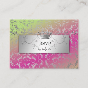 311-Silver Divine Strawberry Lime Enclosure Card