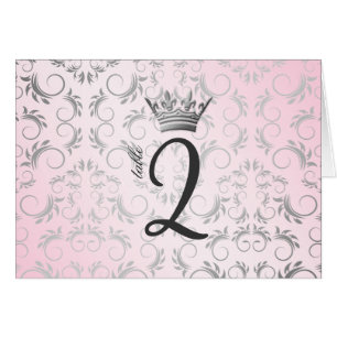 311-Silver Divine Sweet Pink Table Card