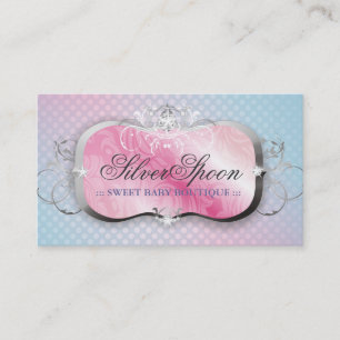 311-Silver Spoon   Baby Boutique Business Card