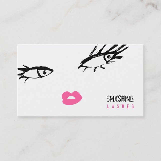 311-Smashing Lashes Business Card (Front)