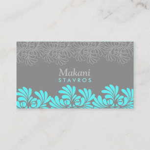 311 SOPHISTICATED SWISH - SEA BLUE BUSINESS CARD