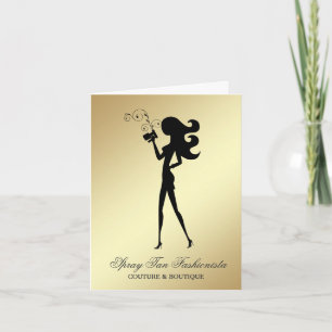 311 Spray Tan Fashionista Thank You Card