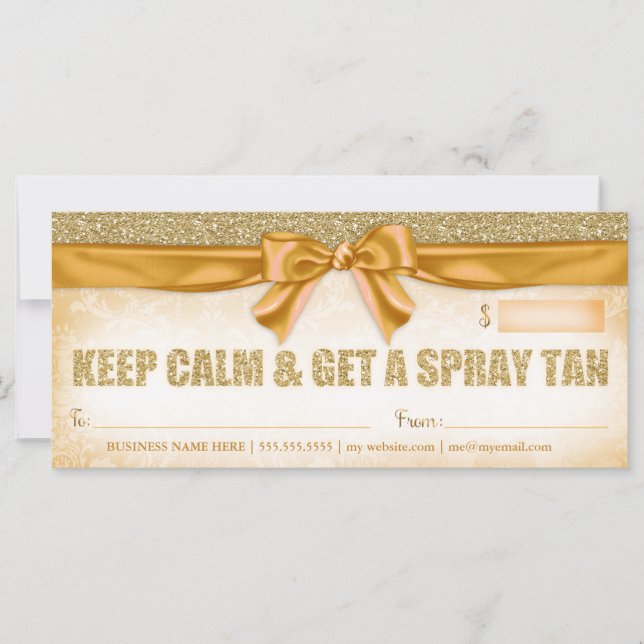 311 Spray Tan Gift Certificate (Front)