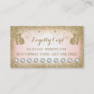 311 Spray Tan Loyalty Card 10 Diamonds