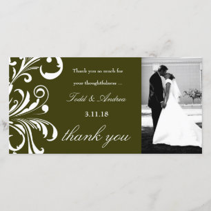 311-Swanky Swirls Thank You Moss Green Card