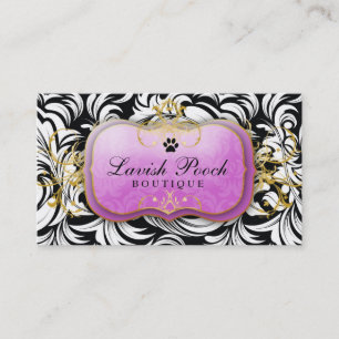 311-The Lavish Pooch Purple Business Card