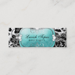 311 The Lavish Topaz Diamond Leopard Mini Business Card