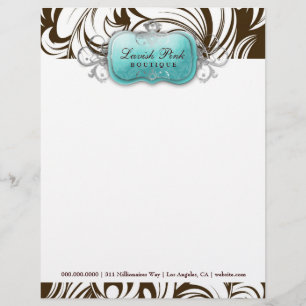 311 The Lavish Topaz  Leopard Customised Letterhead