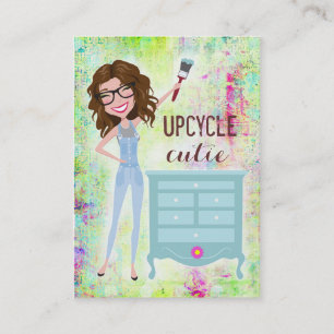 311 Upcycle Cutie Brunette Business Card