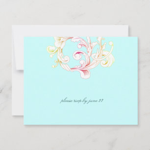 311-Vivid Foliage Flare RSVP Card
