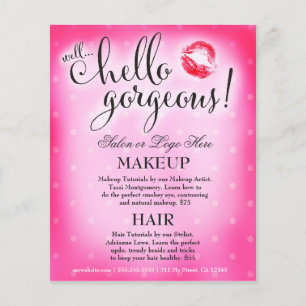 311 Well Hello Gorgeous Pink Lip Beauty Flyer
