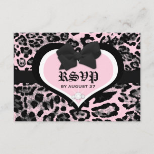 311 Wild at Heart Berry Flirt RSVP Card