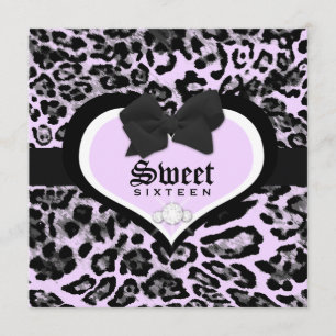 311 Wild at Heart Sweet Sixteen Quinceanera Invitation