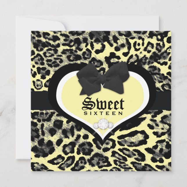 311 Wild at Heart Sweet Sixteen | Quinceanera Invitation (Front)