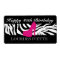 311 Zebra Heel Pink Label