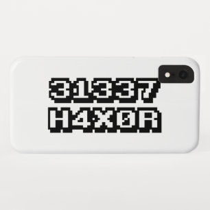 31337 H4X0R iPhone XR CASE