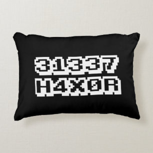 31337 H4X0R DECORATIVE CUSHION