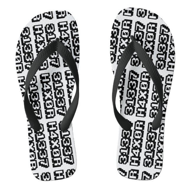31337 H4X0R JANDALS (Footbed)