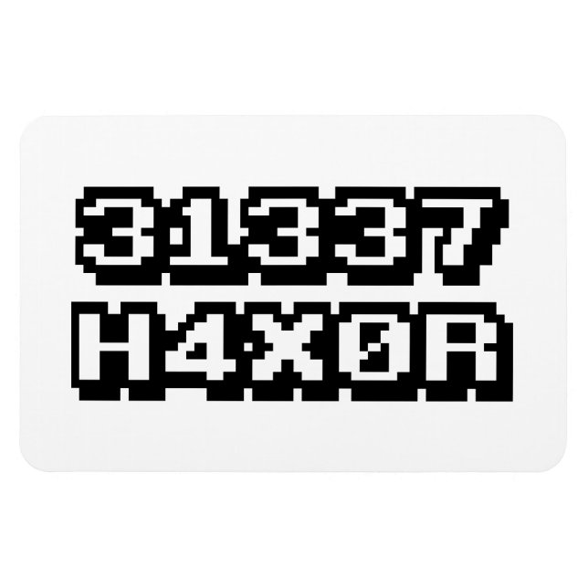 31337 H4X0R MAGNET (Horizontal)