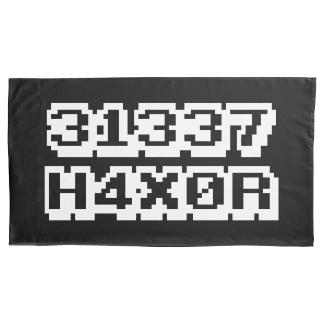 31337 H4X0R PILLOWCASE (Front-Left)