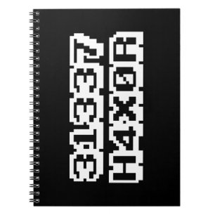 31337 H4X0R SPIRAL NOTEBOOK