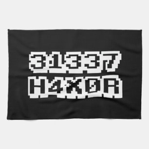 31337 H4X0R TEA TOWEL