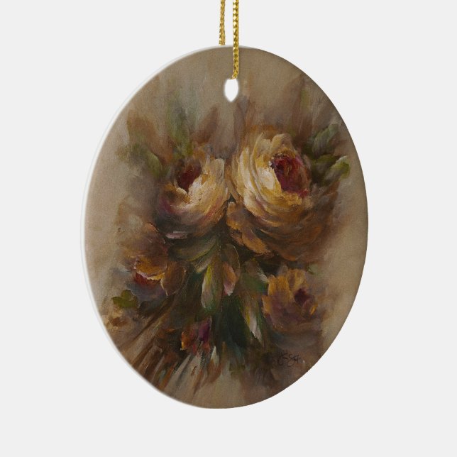 315 Roses  Ceramic Tree Decoration (Right)