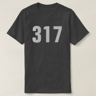 317 - Indianapolis Area Code T-Shirt