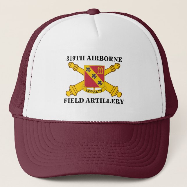 319TH AIRBORNE FIELD ARTILLERY TRUCKER HAT (Front)