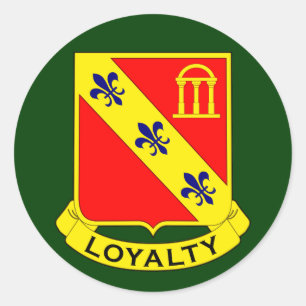 319th Armoured Field Artillery Rgt (Airborne) DUI Classic Round Sticker