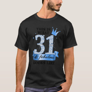 31 & Fabulous I Blue White Party Group Candid Phot T-Shirt