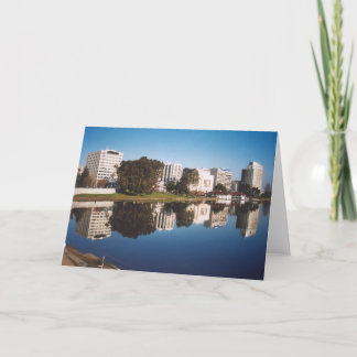 31. Lake Merritt Reflections, Oakland, CA Card