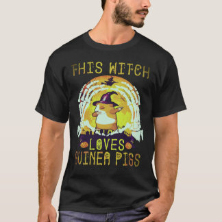31 This Witch Loves Guinea Pigs Halloween T-Shirt