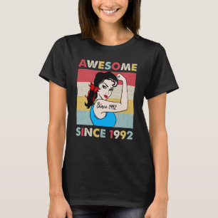 31 Year Old Awesome Since 1992 31st Birthday T-Shirt
