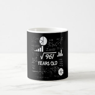 31 Year Old Bday Math Teacher 31st Birthday Gift Coffee Mug