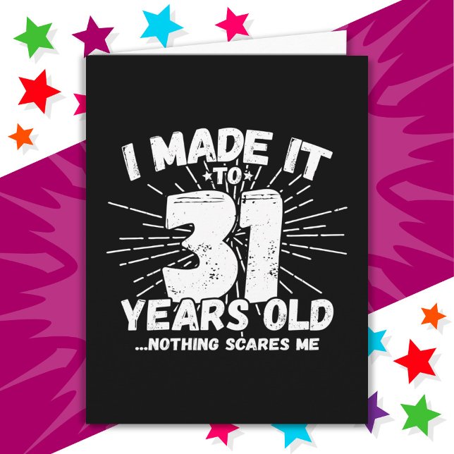 31 Year Old Sarcastic Meme Funny 31st Birthday Card (Creator Uploaded)