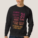 31 Years Married Funny 31st Wedding Anniversary Sweatshirt<br><div class="desc">31 Years Married Funny 31st Wedding Anniversary</div>