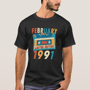 31 Years Old Gifts Legend Since February 1991 31st T-Shirt