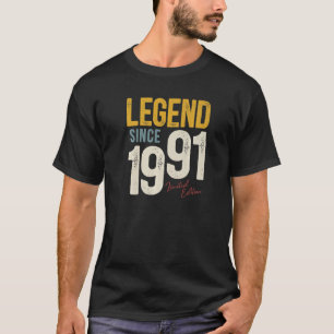 31 Years Old Vintage 1991 31st Birthday Decoration T-Shirt