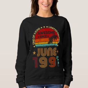 31st Birthday Awesome Since June 1991 Vintage Sweatshirt