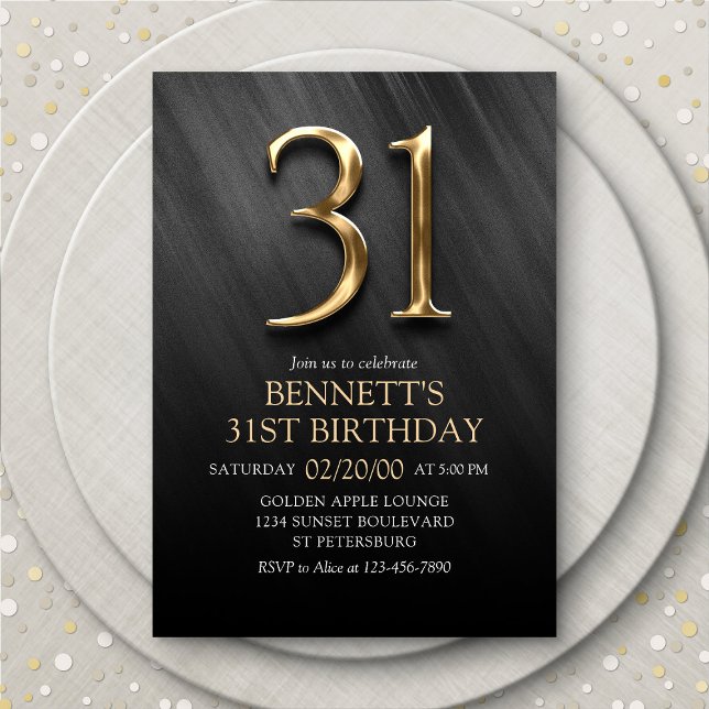 31st Birthday Invitation (Creator Uploaded)