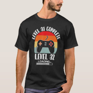 31st Birthday Men Kid Level 31 Complete 31 Years O T-Shirt